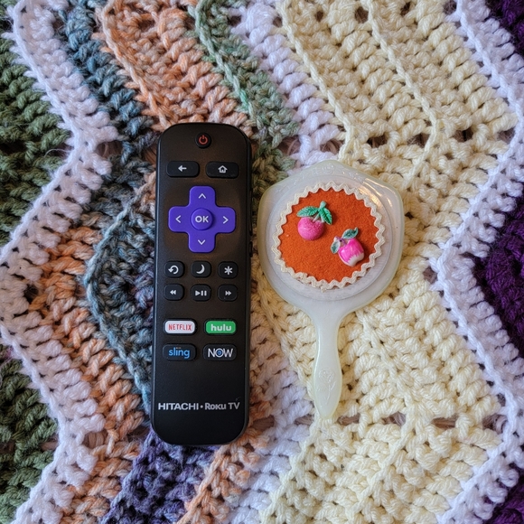 Vintage Plastic Handheld Mirror Apple & Cherry - Picture 8 of 11